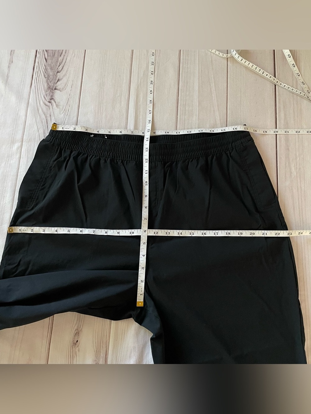 Columbia Pull On Hiking Pants Women’s XL Black Cinch Ankle Nylon Tech Elastic - Picture 12 of 15
